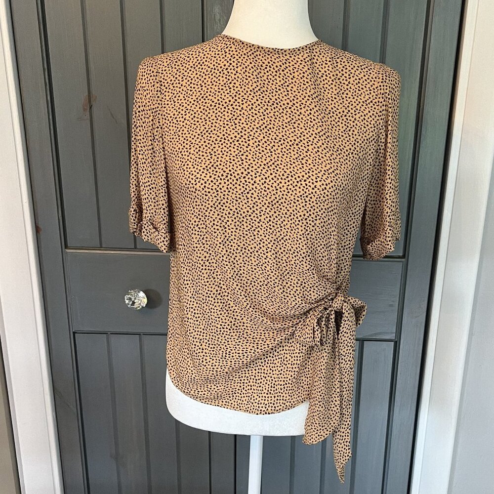TED BAKER LONDON Leopard Print Top Size Small